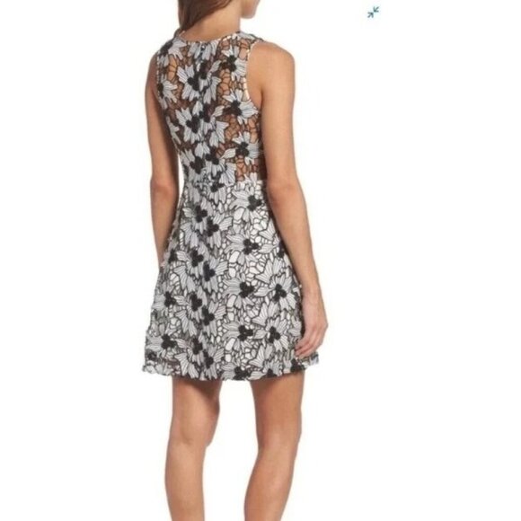 BB Dakota Black Embroidered Floral Dress - Picture 2 of 9